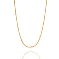 Sequential Beaded Stackable Chain Necklace