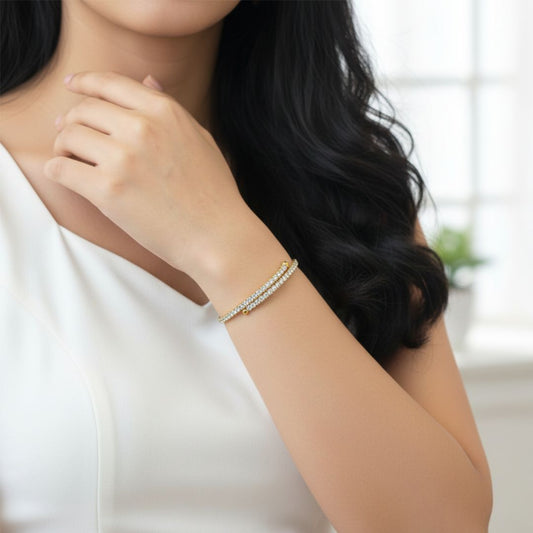 Twilight Sparkling Tennis Cuff Bracelet