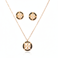 Cosmic Charm Round Pendant Set