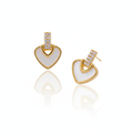 Amore Pavé Heart Studs Earrings