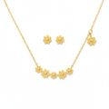 Blooming Floral Pendant Set