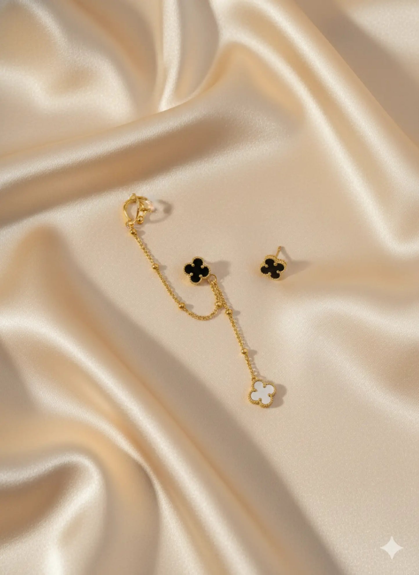 The Midnight Ear Cuff-Seller- 18K Gold Plated Anti-Tarnish Minimalistic Demifine Jewelry by Chrystic Jewels