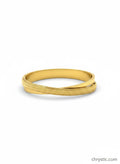 Serene Twist Bangle Bracelet-Seller- 18K Gold Plated Anti-Tarnish Minimalistic Demifine Jewelry by Chrystic Jewels