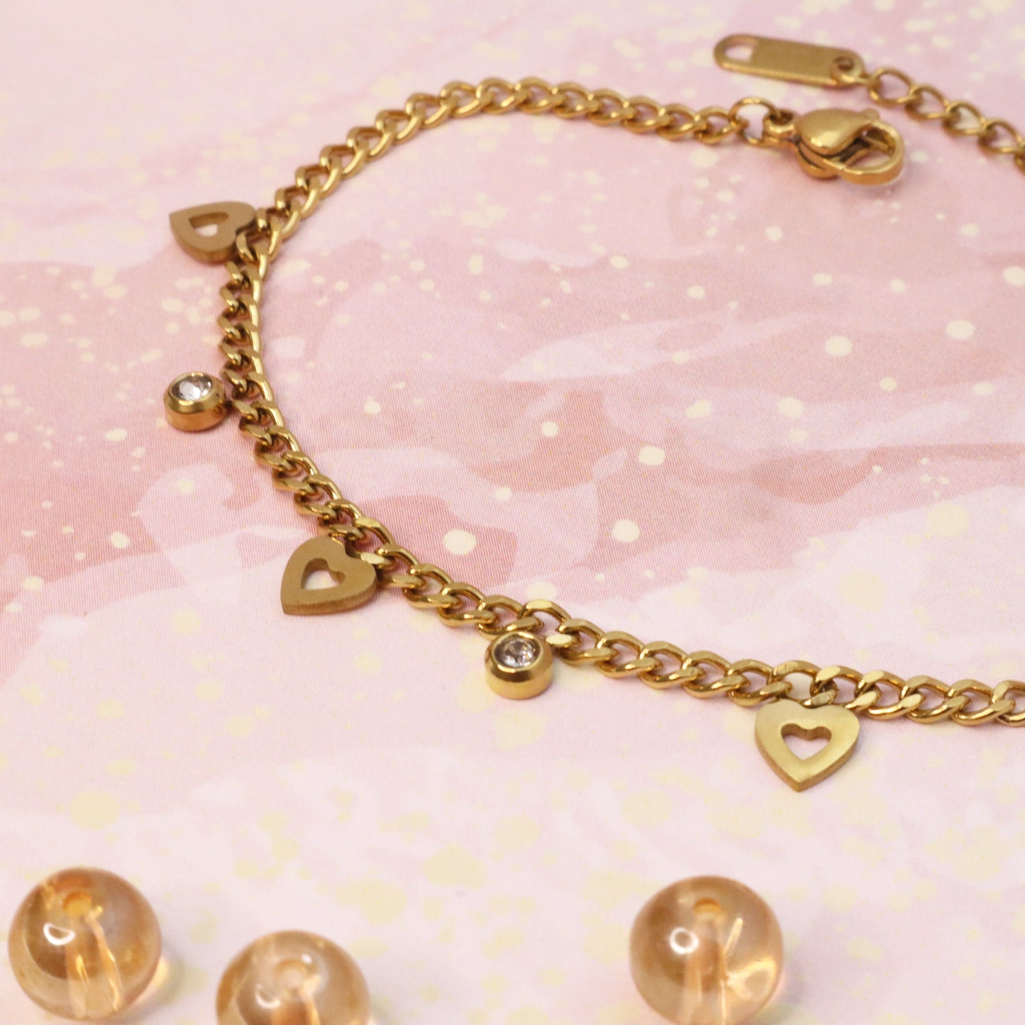 Love Drops Charm Bracelet Chain