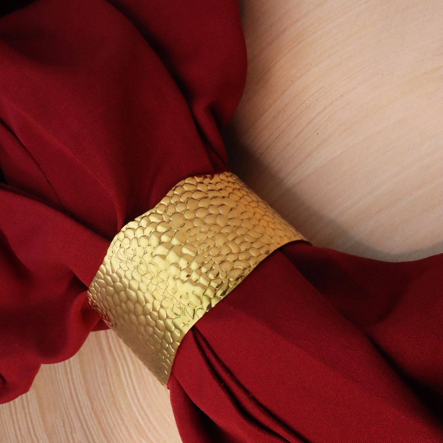 Bold Luxe Statement Bracelet-Seller- 18K Gold Plated Anti-Tarnish Minimalistic Demifine Jewelry by Chrystic Jewels