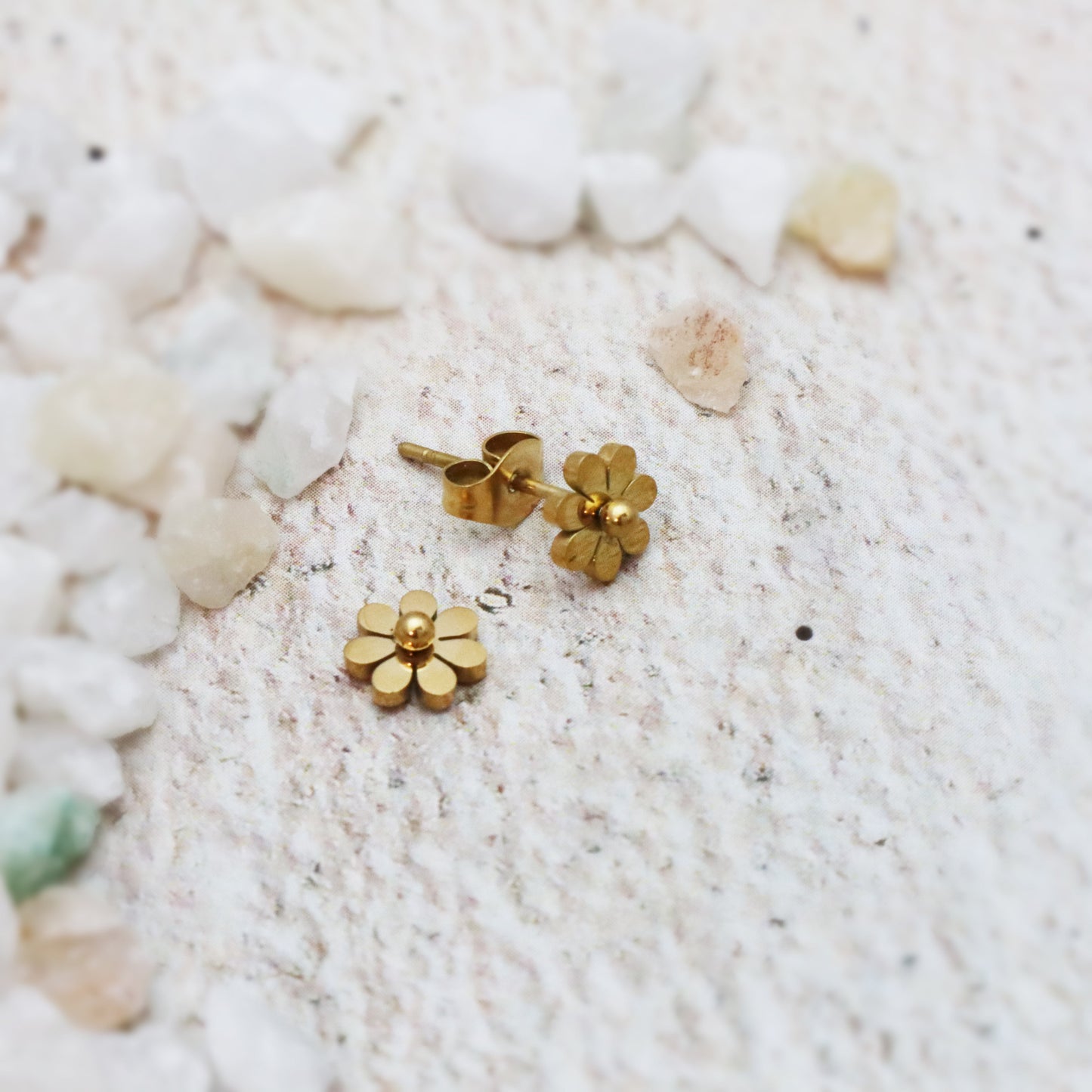 Blooming Floral Pendant Set-Seller- 18K Gold Plated Anti-Tarnish Minimalistic Demifine Jewelry by Chrystic Jewels