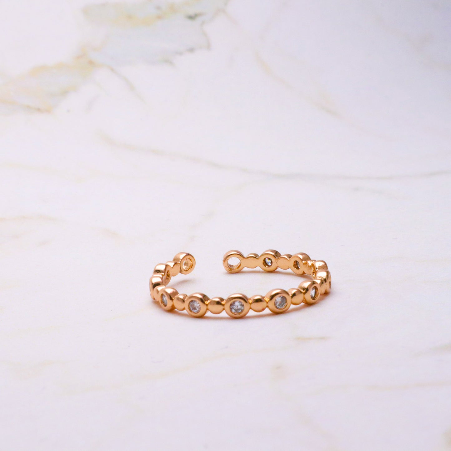 Rose Gold Sparkle Band Ring