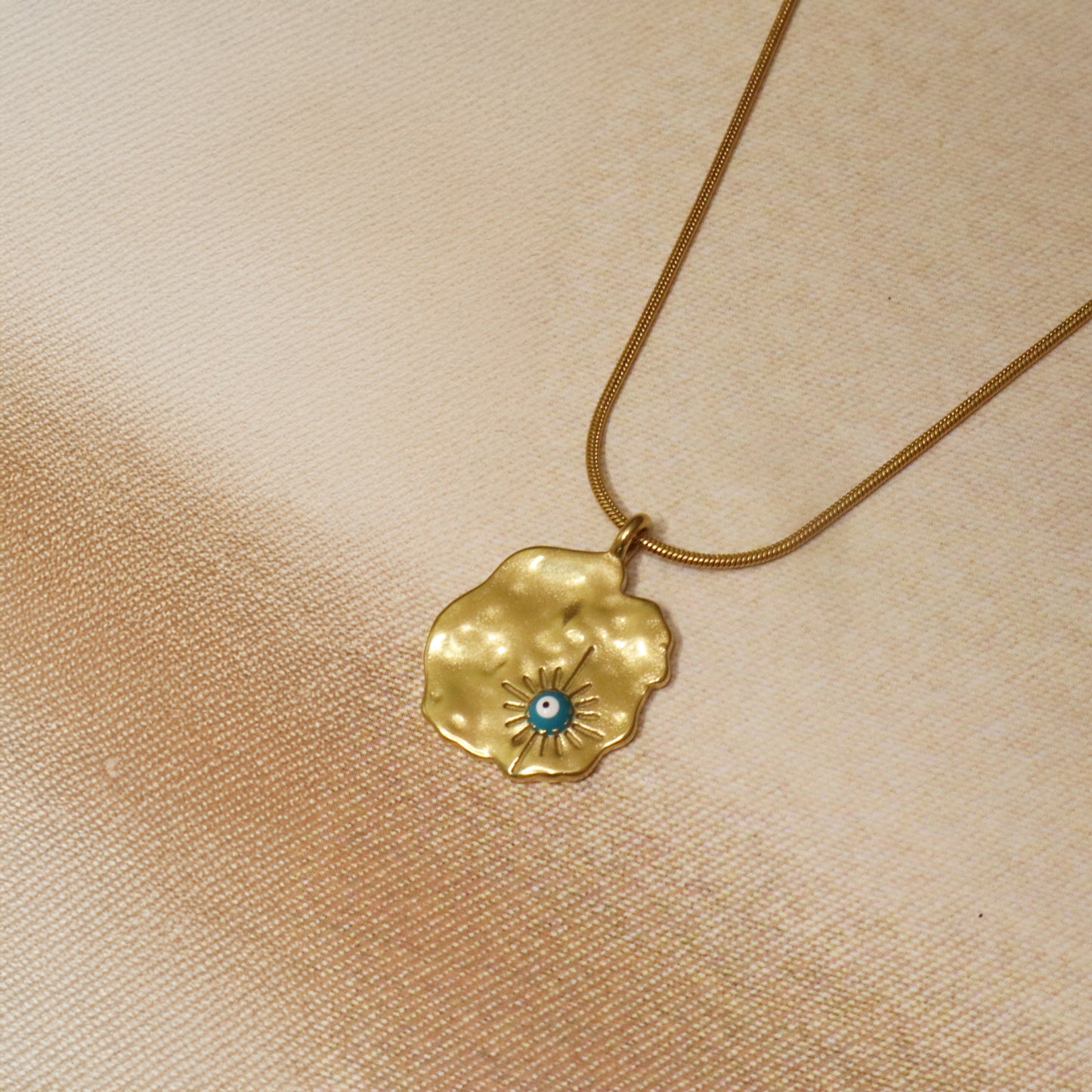 Evil Eye Coin Necklace