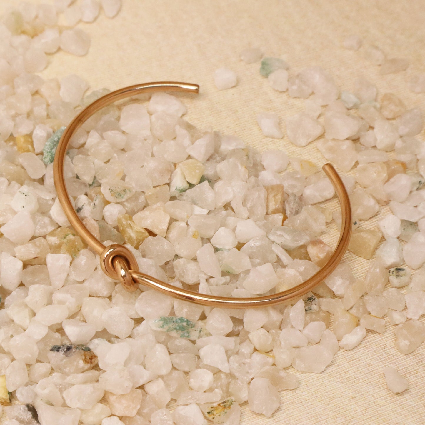 Knot of Grace Bracelet-Seller- 18K Gold Plated Anti-Tarnish Minimalistic Demifine Jewelry by Chrystic Jewels