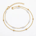 Double Layered Pearl Anklet