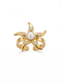 Thalassa Starfish Pearl Beach Ring