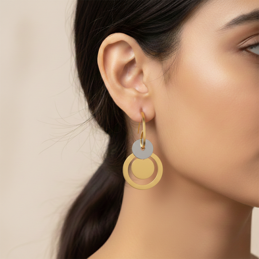 Circle Fusion Earrings