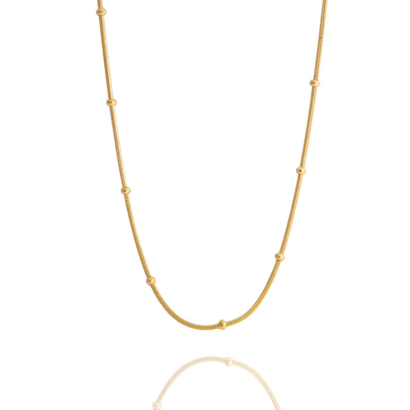 Sequential Beaded Stackable Chain Necklace