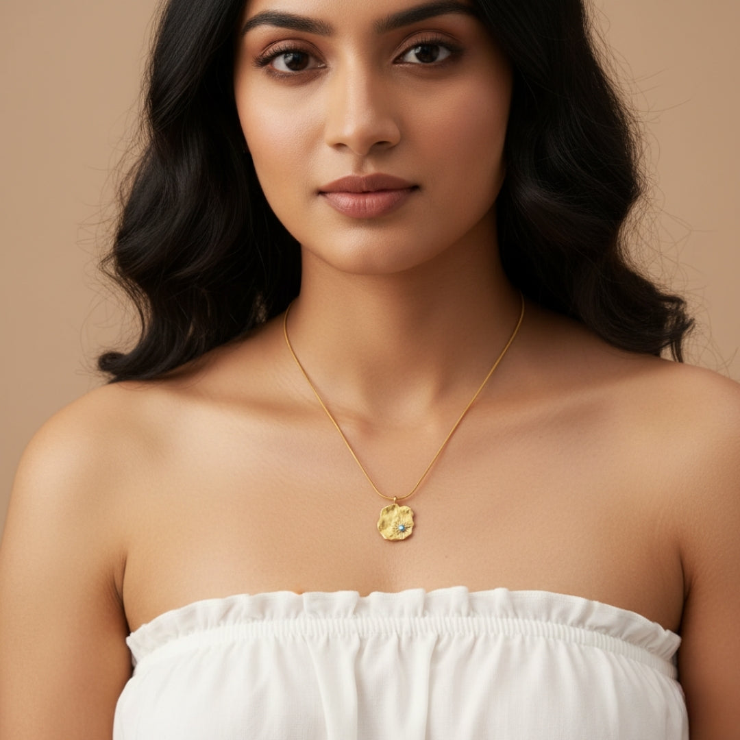 Evil Eye Coin Necklace