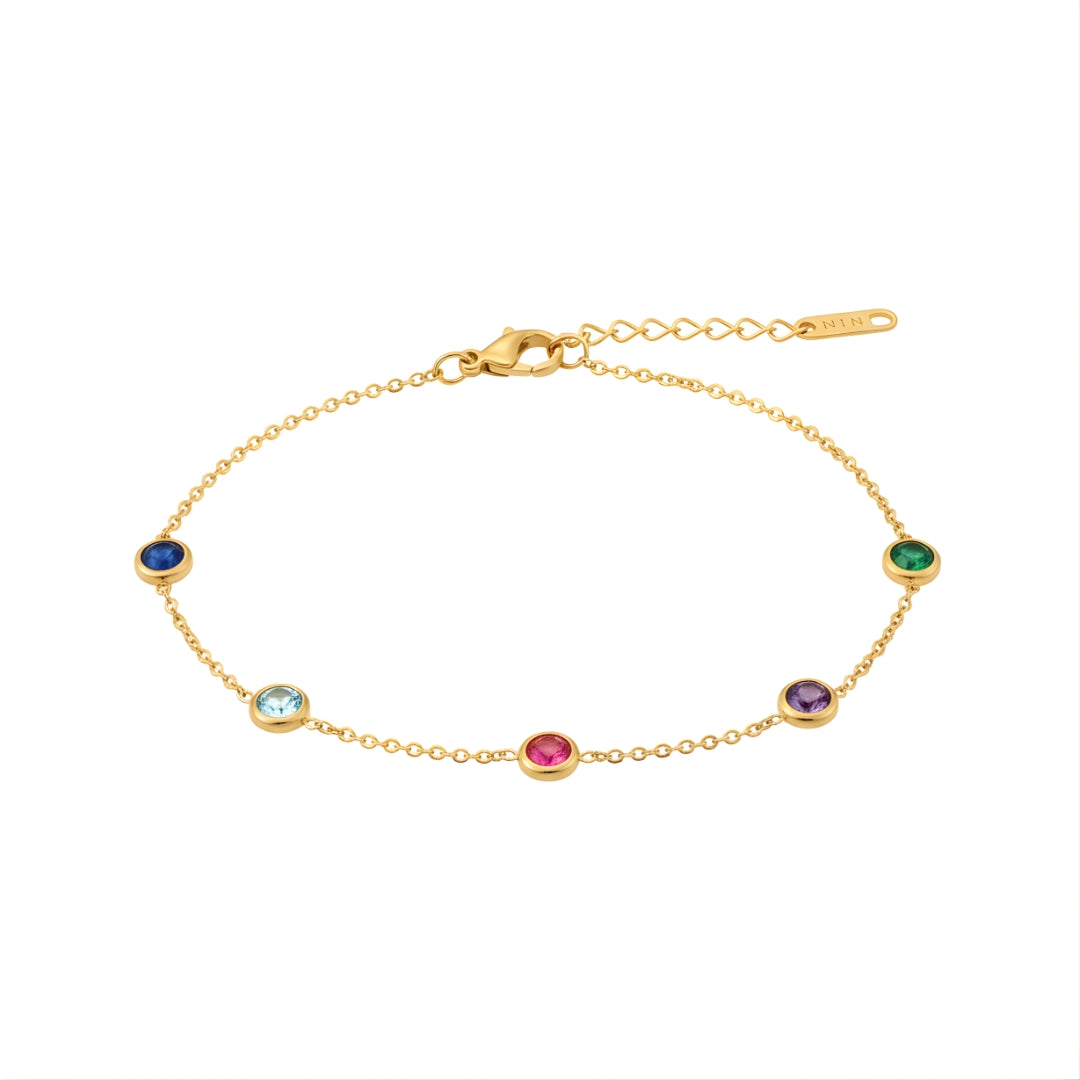 Multi Colour Dots Bracelet Chain