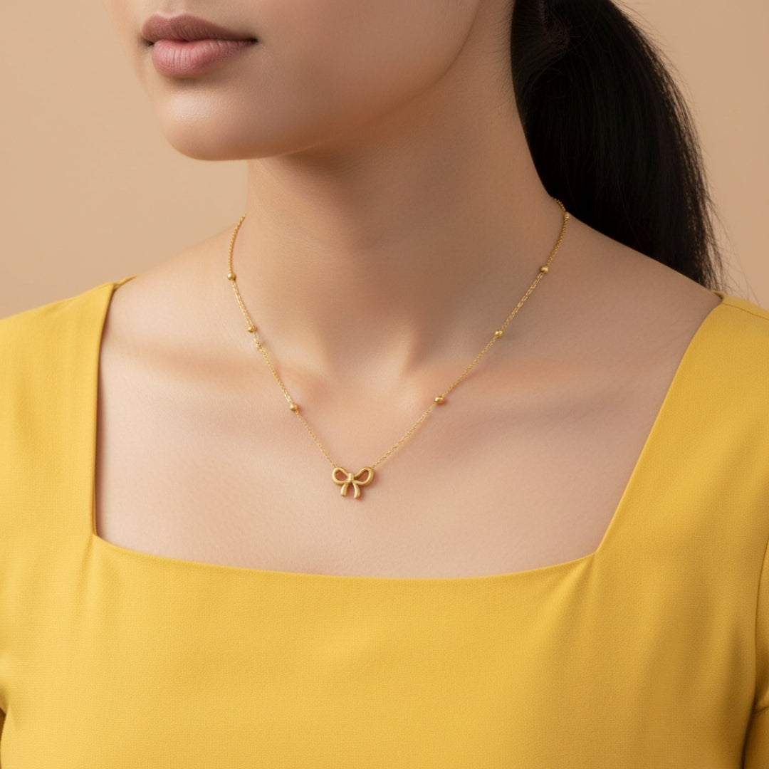 Bow Necklace