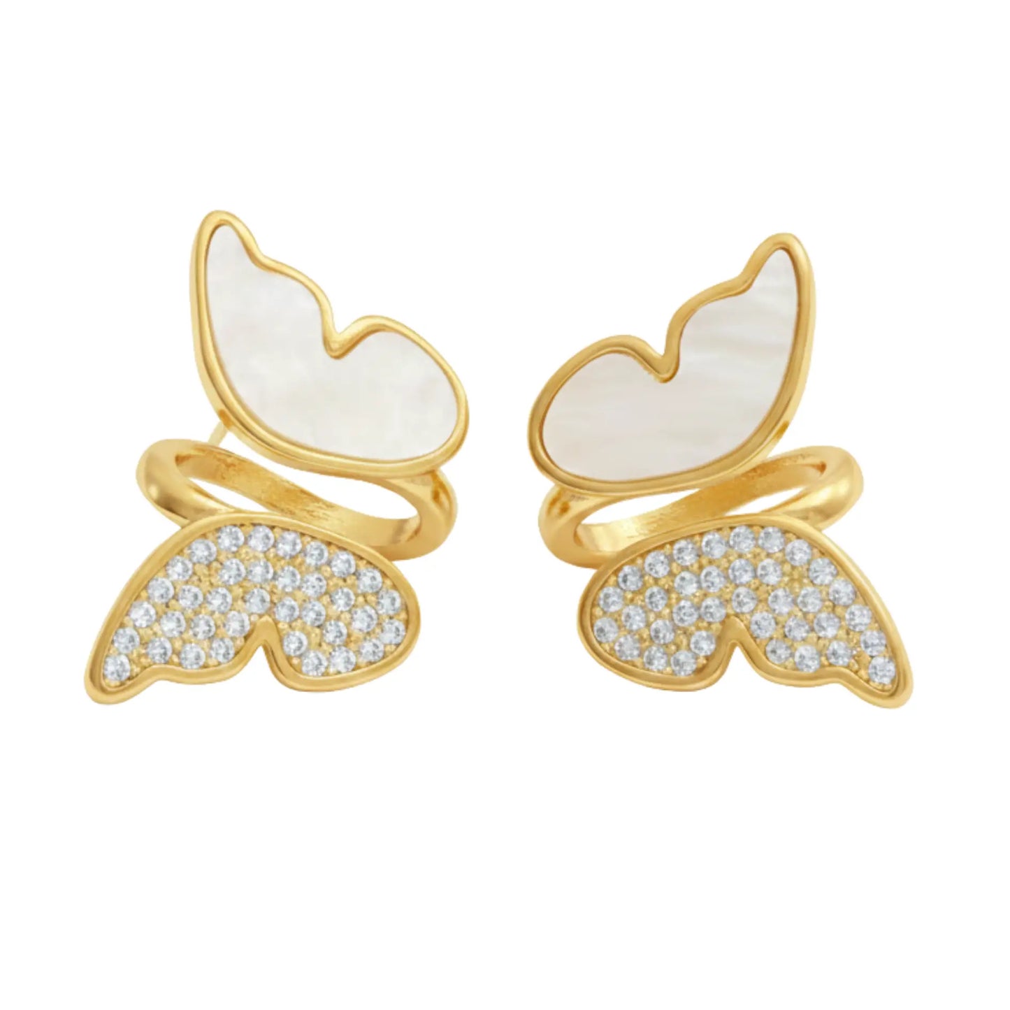 Aveline Classic Stud Earrings-Seller- 18K Gold Plated Anti-Tarnish Minimalistic Demifine Jewelry by Chrystic Jewels