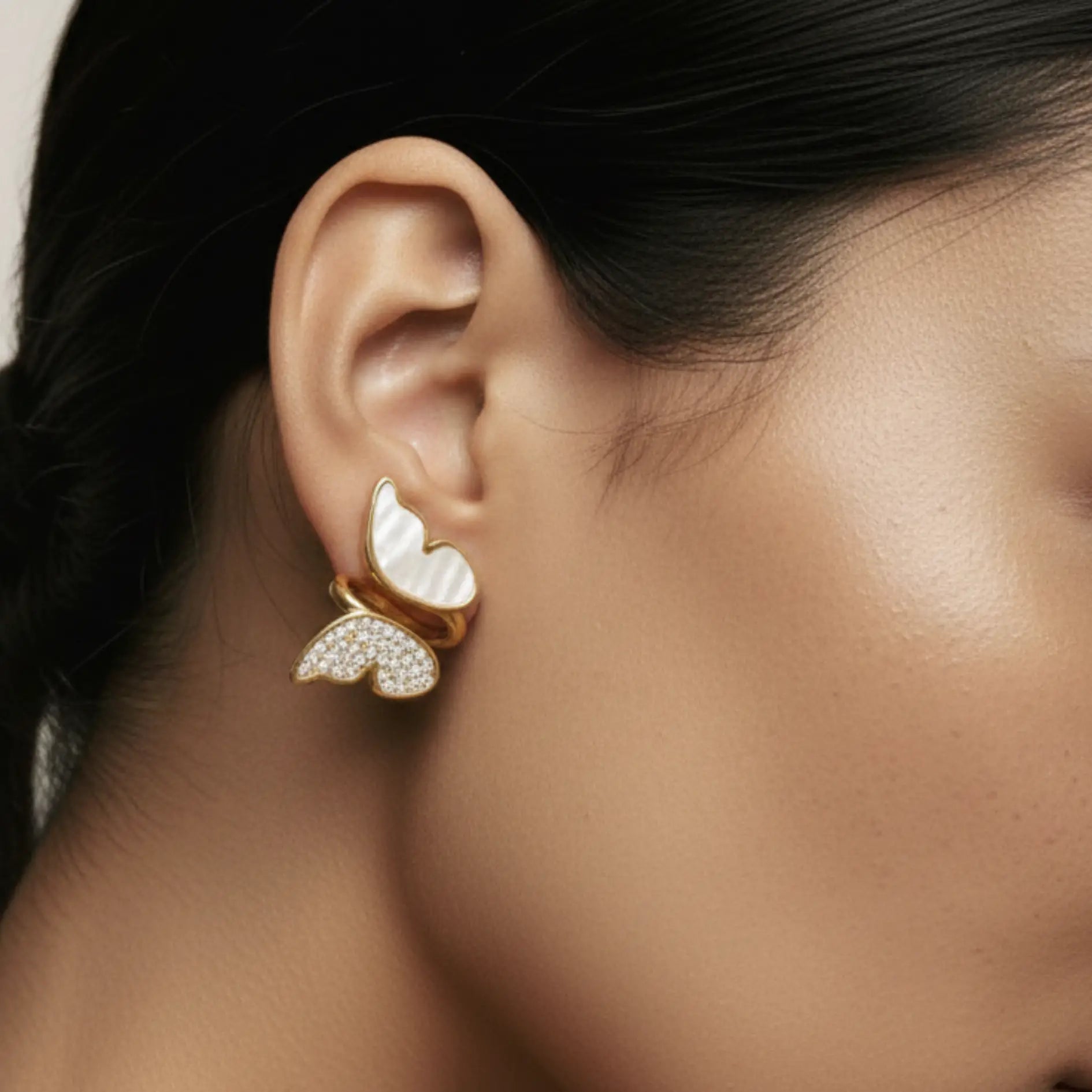Aveline Classic Stud Earrings-Seller- 18K Gold Plated Anti-Tarnish Minimalistic Demifine Jewelry by Chrystic Jewels