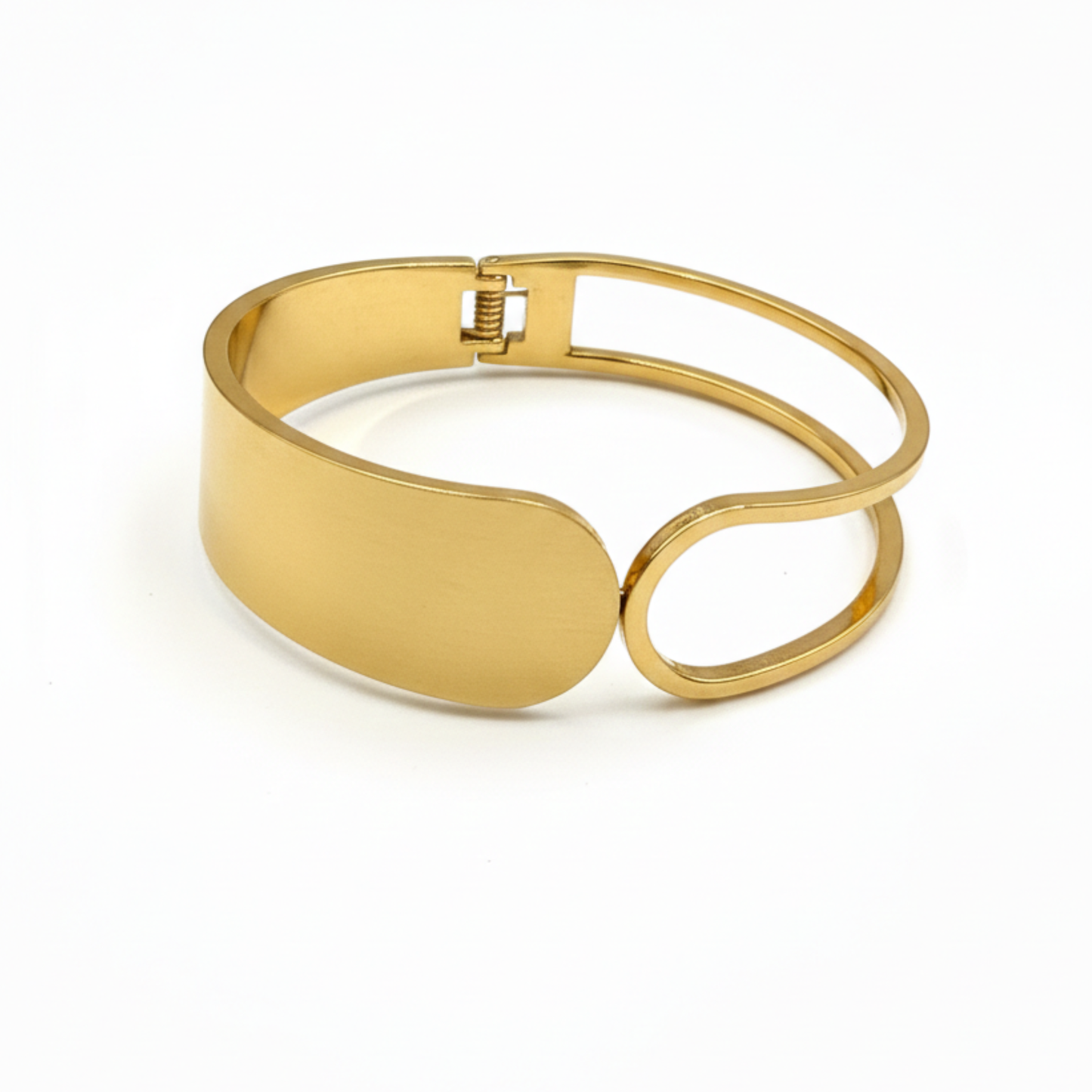 Clean Muse Cuff Bracelet-Seller- 18K Gold Plated Anti-Tarnish Minimalistic Demifine Jewelry by Chrystic Jewels