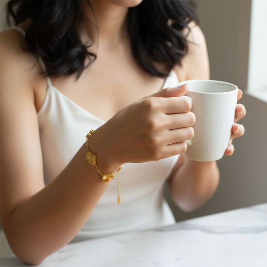 Golden Clover Bracelet Chain
