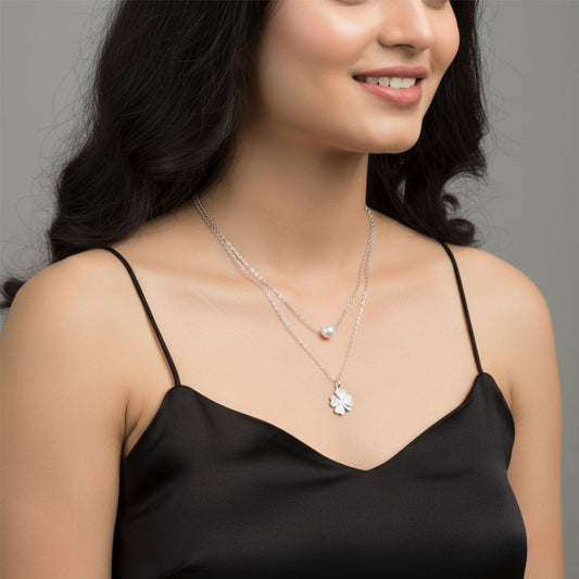 Bloom & Pearl Layered Necklace