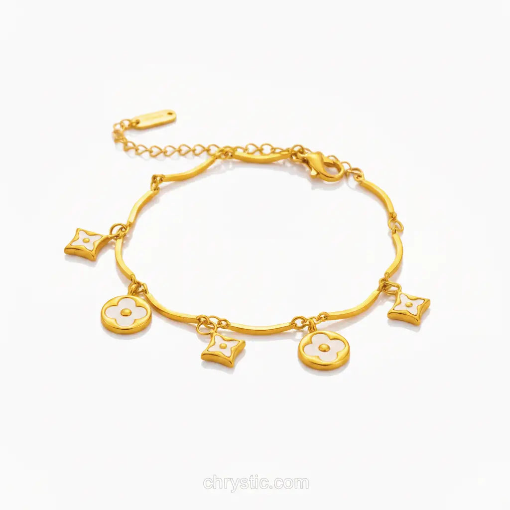Lumière Bracelet Chain-Seller- 18K Gold Plated Anti-Tarnish Minimalistic Demifine Jewelry by Chrystic Jewels