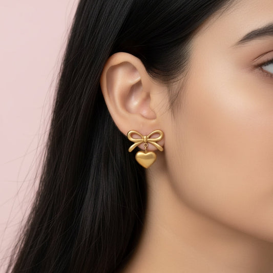 Bowtied Love Earrings