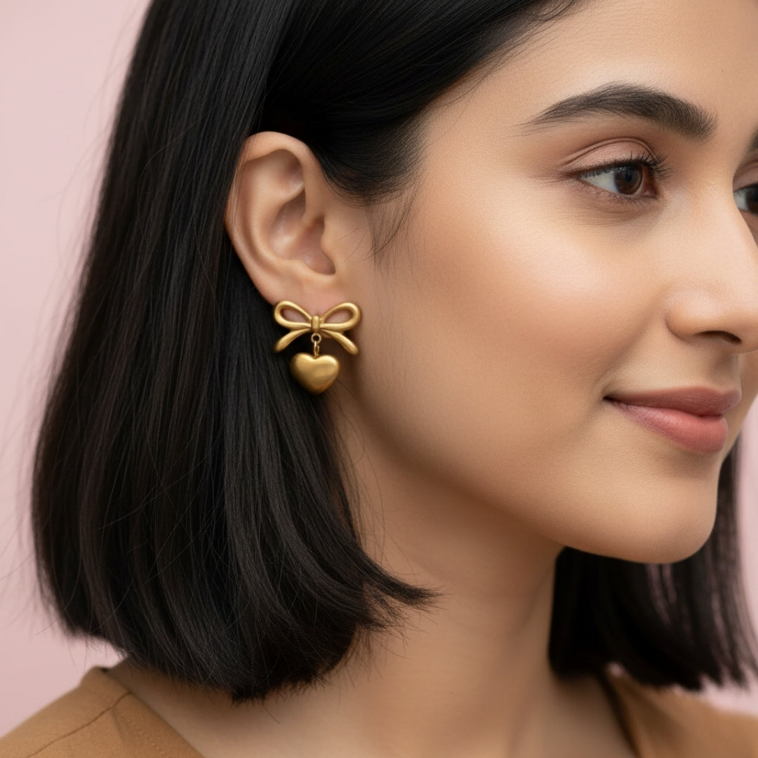 Bowtied Love Earrings