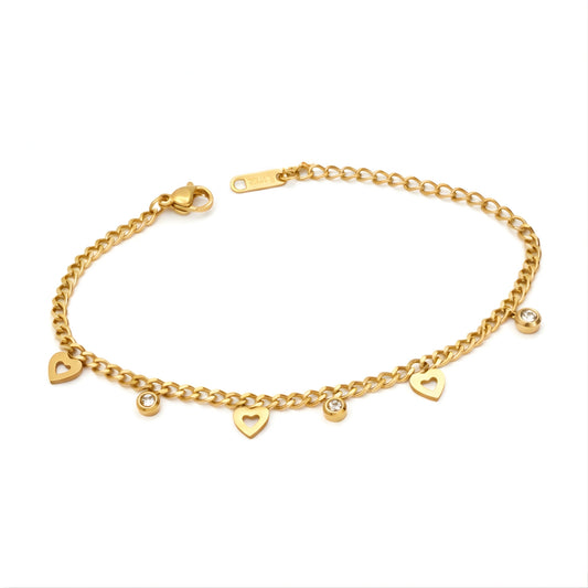 Love Drops Charm Bracelet Chain