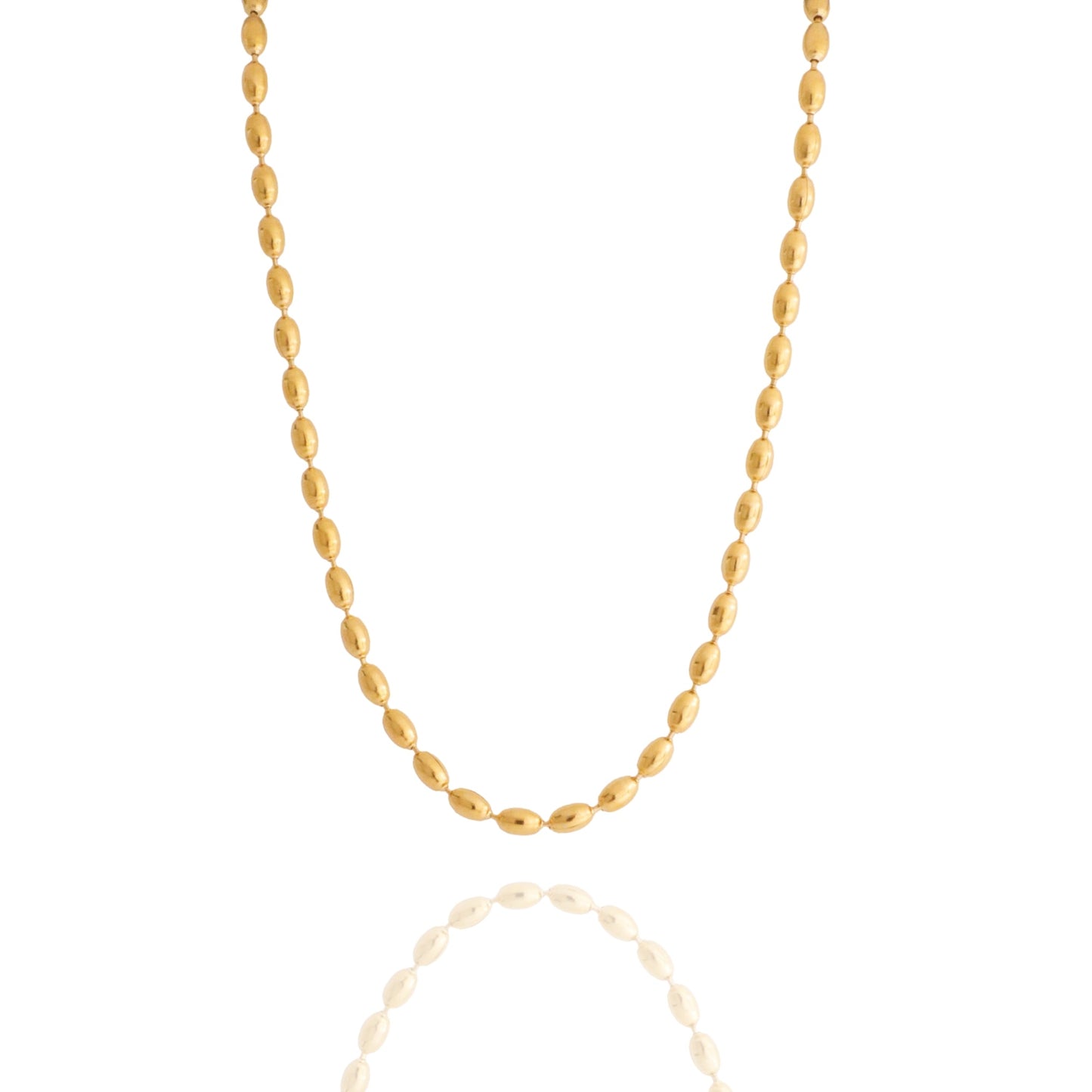 The Golden Grain Beaded Stackable Necklace Chain