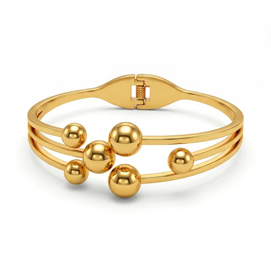 Multi-Layer Ball Cuff Bracelet