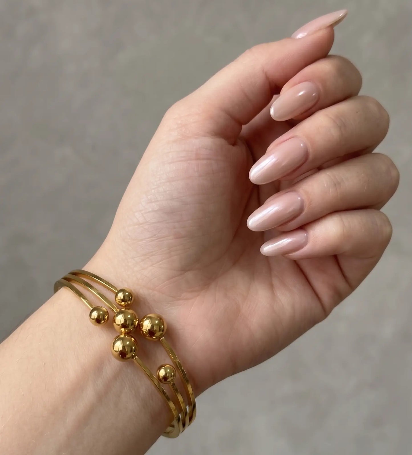 Multi-Layer Ball Cuff Bracelet