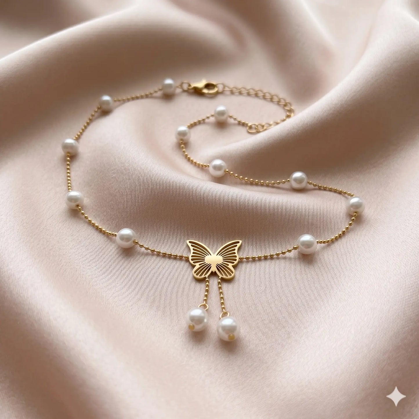 Pearl Dangle Anklet