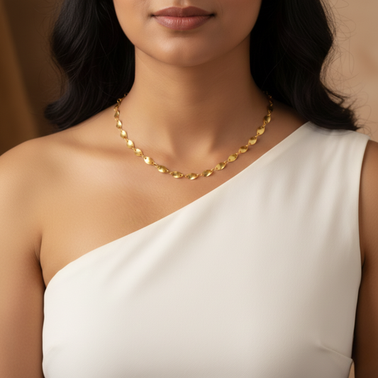 The Shimmering Petal Chain Necklace