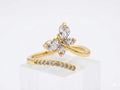 Dainty Crystal Butterfly Wrap Ring