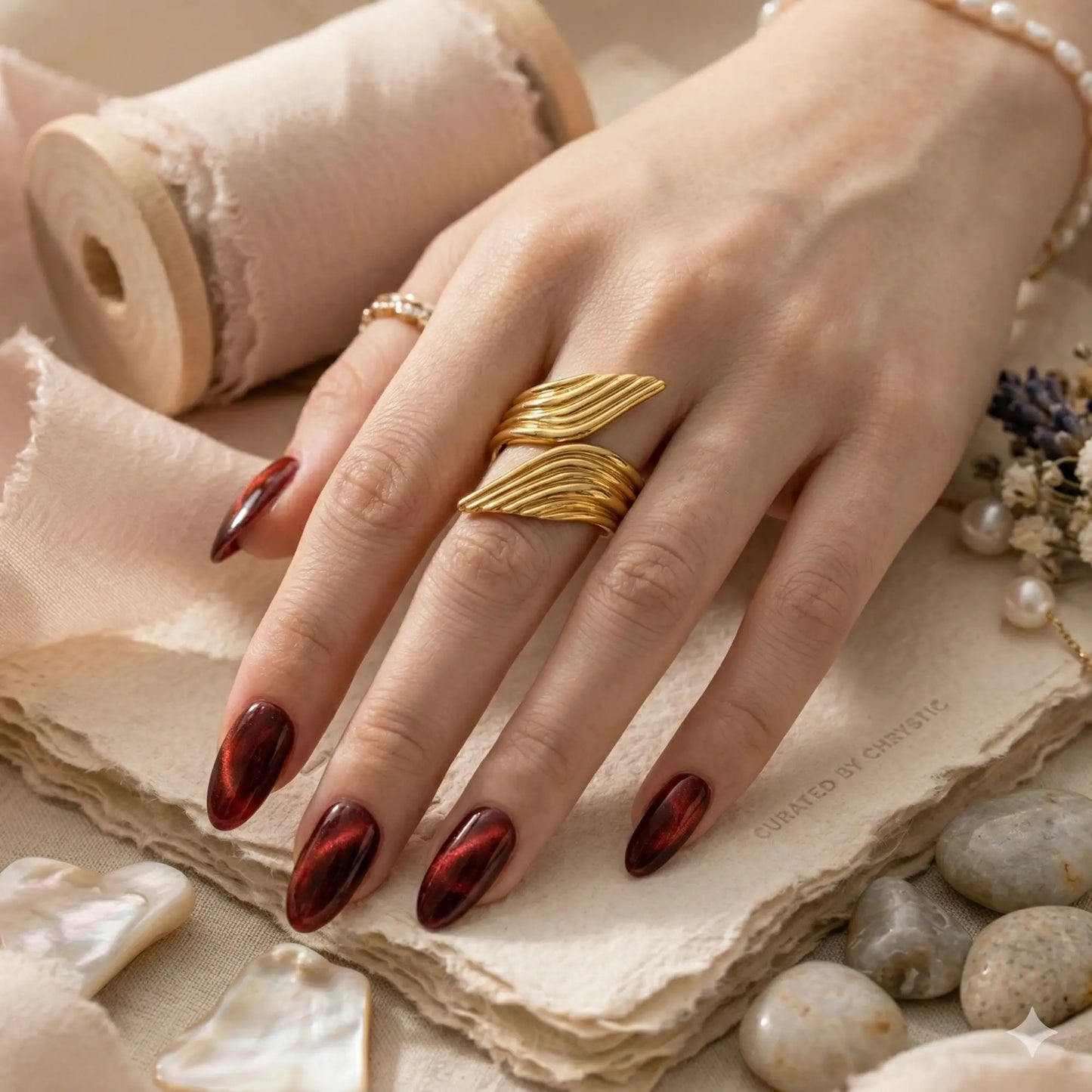 Ethereal Angel Wing Ring