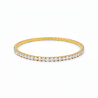 Twilight Sparkling Tennis Cuff Bracelet Single Layer