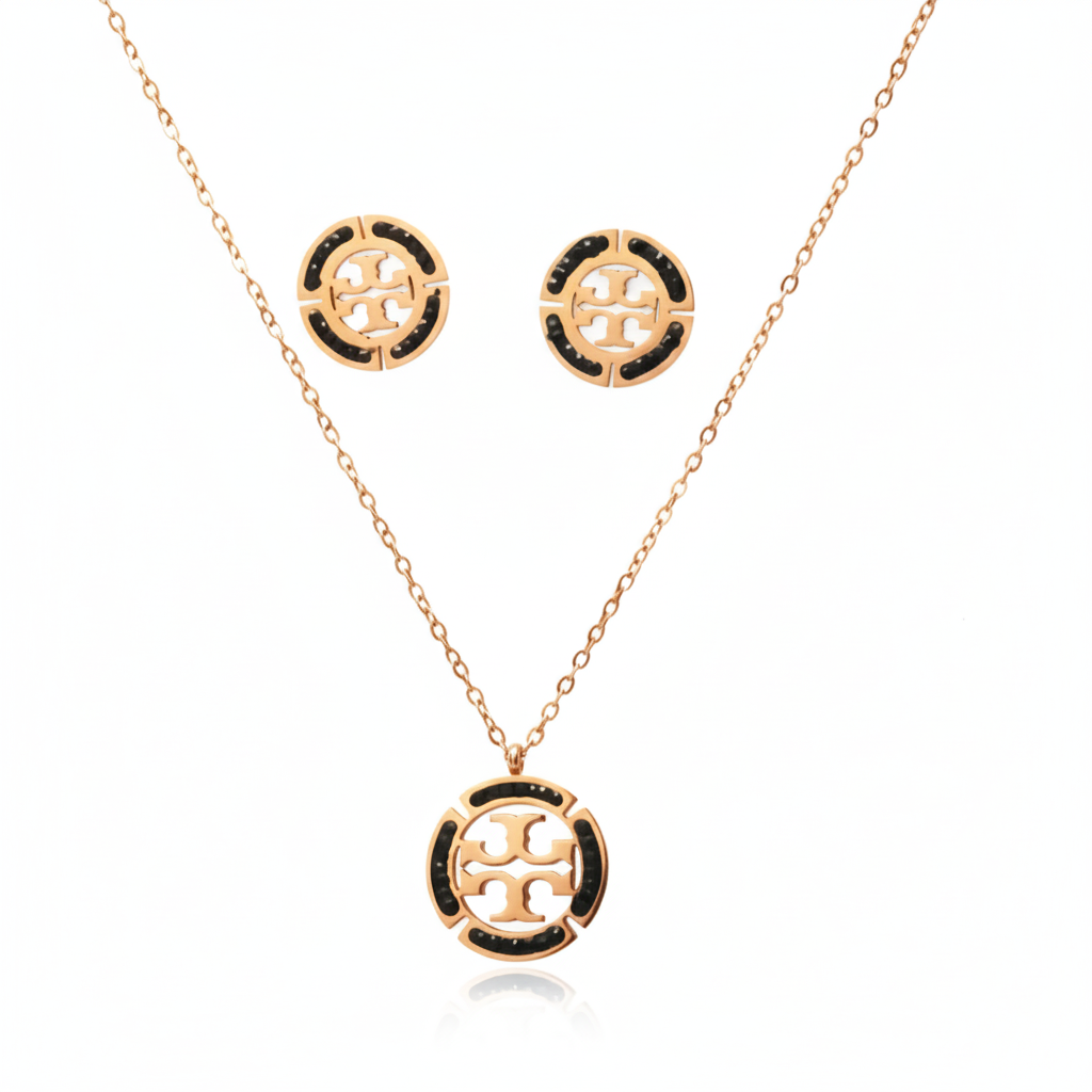 Cosmic Charm Round Pendant Set