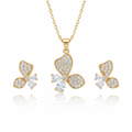 Sparkling Butterfly Pendant Set