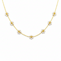 White Floral Necklace