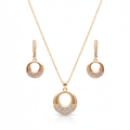 Shimmering Ring Pendant Set