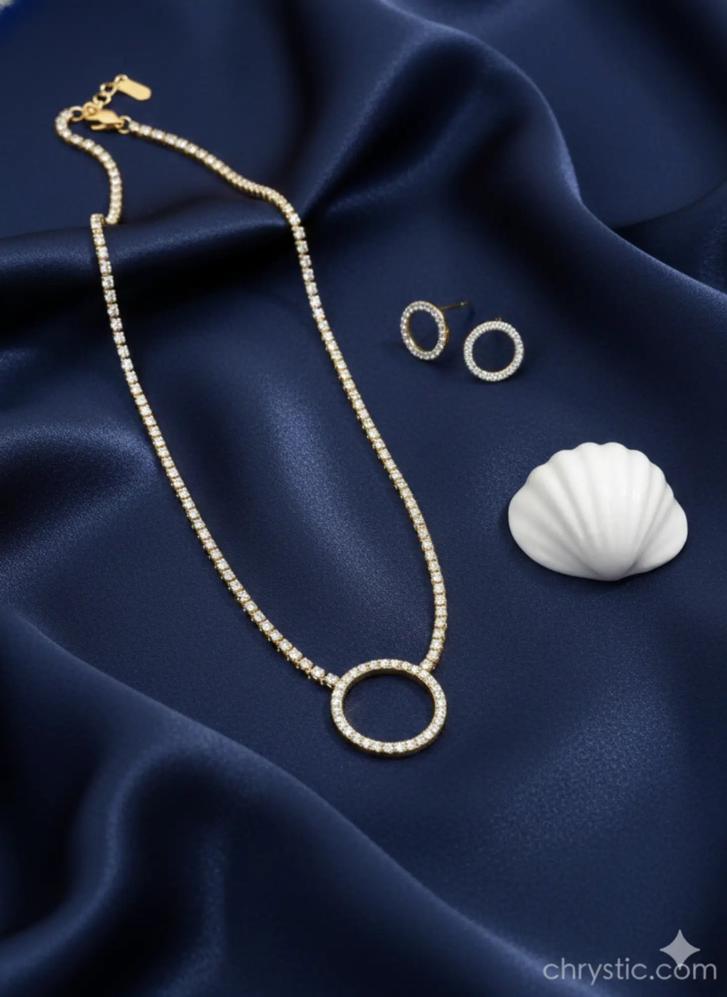 Everlasting Sparkle Set-Seller- 18K Gold Plated Anti-Tarnish Minimalistic Demifine Jewelry by Chrystic Jewels
