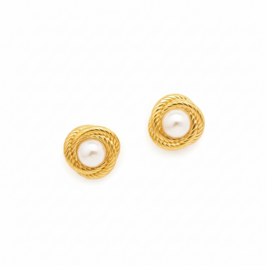Classic Pearl Studs Earrings