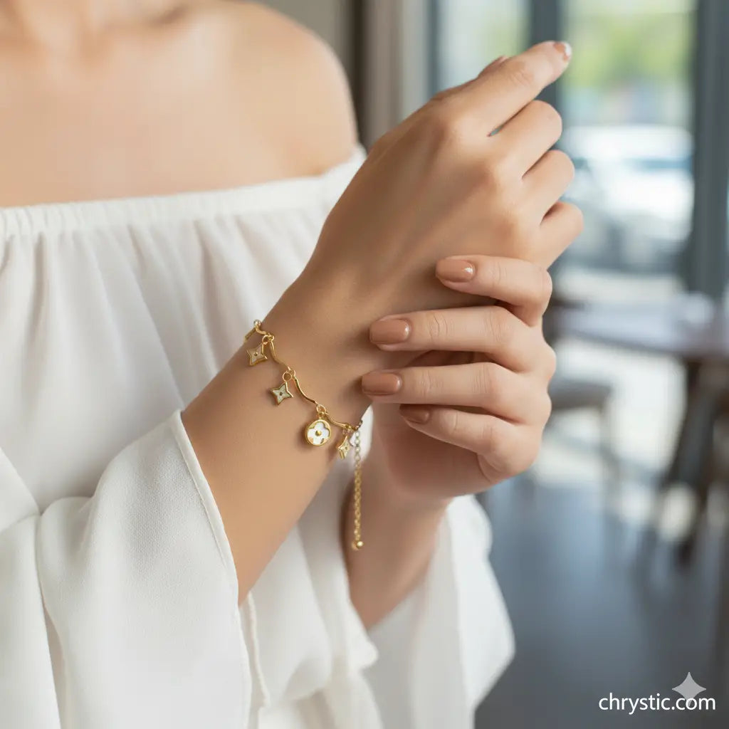 Lumière Bracelet Chain-Seller- 18K Gold Plated Anti-Tarnish Minimalistic Demifine Jewelry by Chrystic Jewels