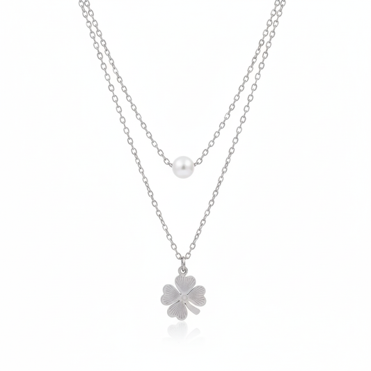 Bloom & Pearl Layered Necklace