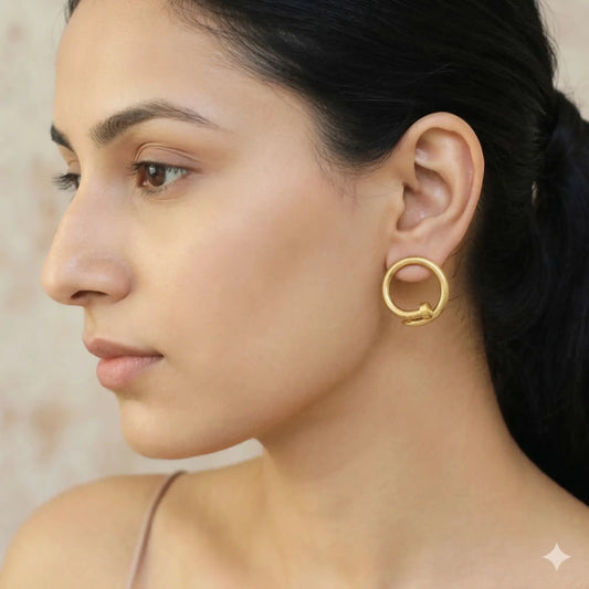 Nailed It Hoops Earrings