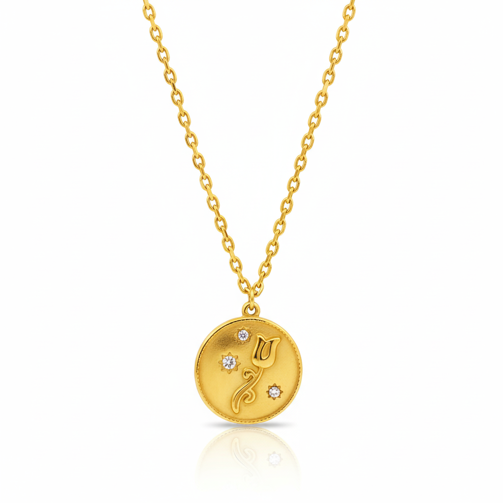 Rosette Coin Necklace