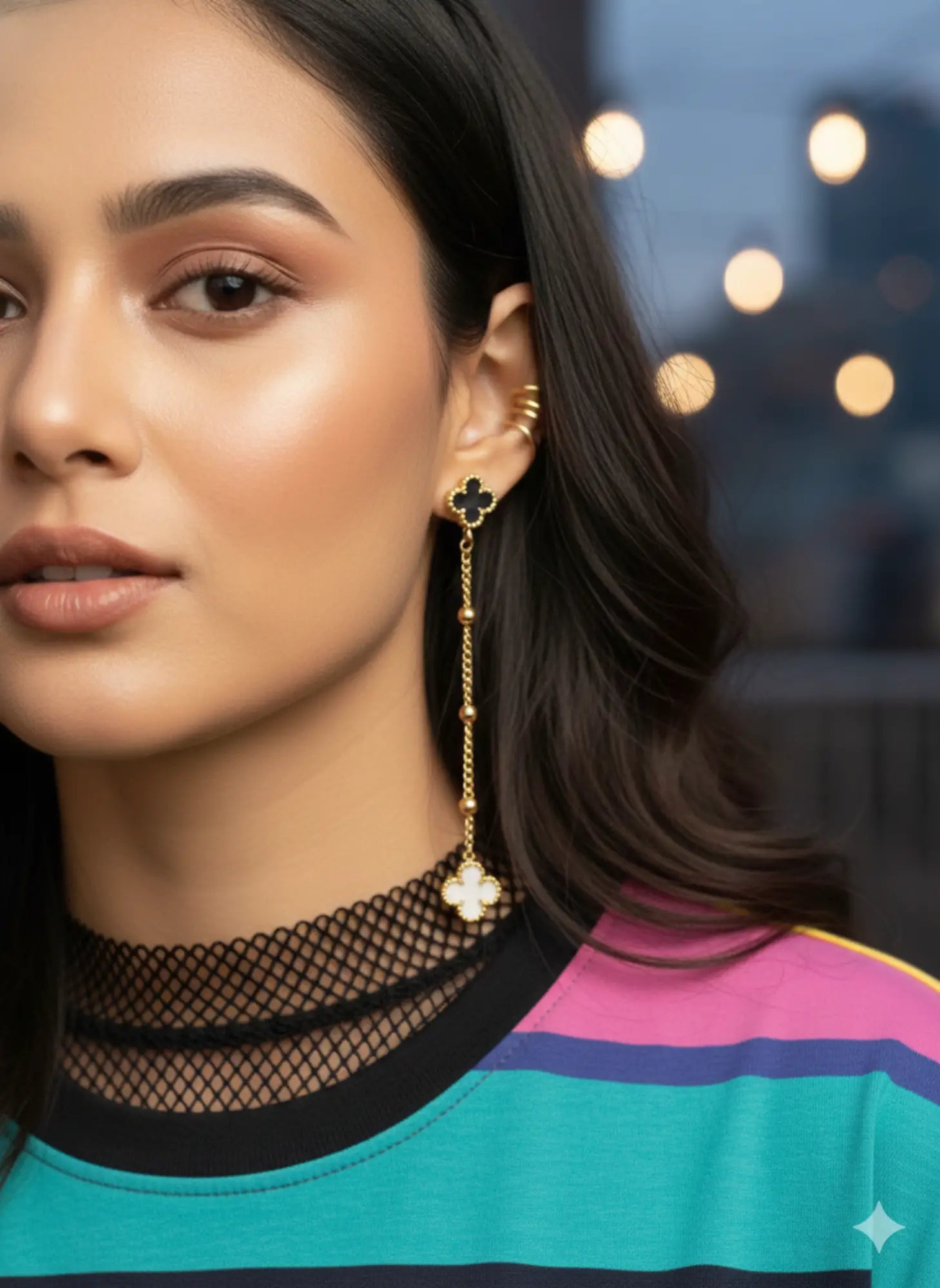 The Midnight Ear Cuff-Seller- 18K Gold Plated Anti-Tarnish Minimalistic Demifine Jewelry by Chrystic Jewels