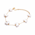 Mother of Pearl Flutter Bracelet Chain