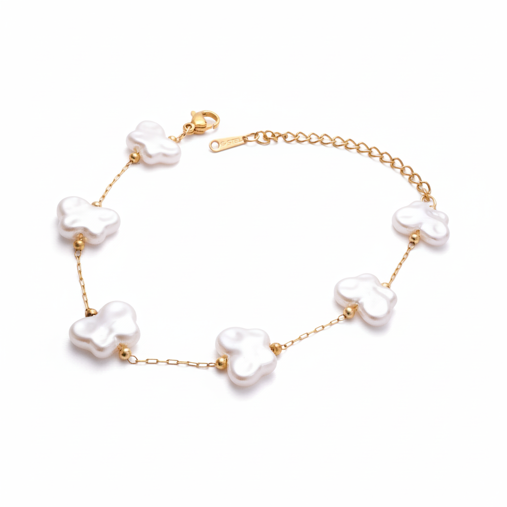 Mother of Pearl Flutter Bracelet Chain